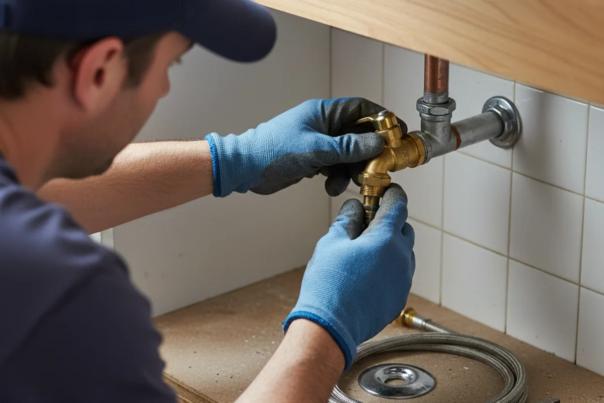 Shutoff valve and fitting work during Repiping in Arnold